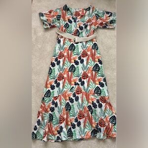Tropical Print Women's dress size S/M